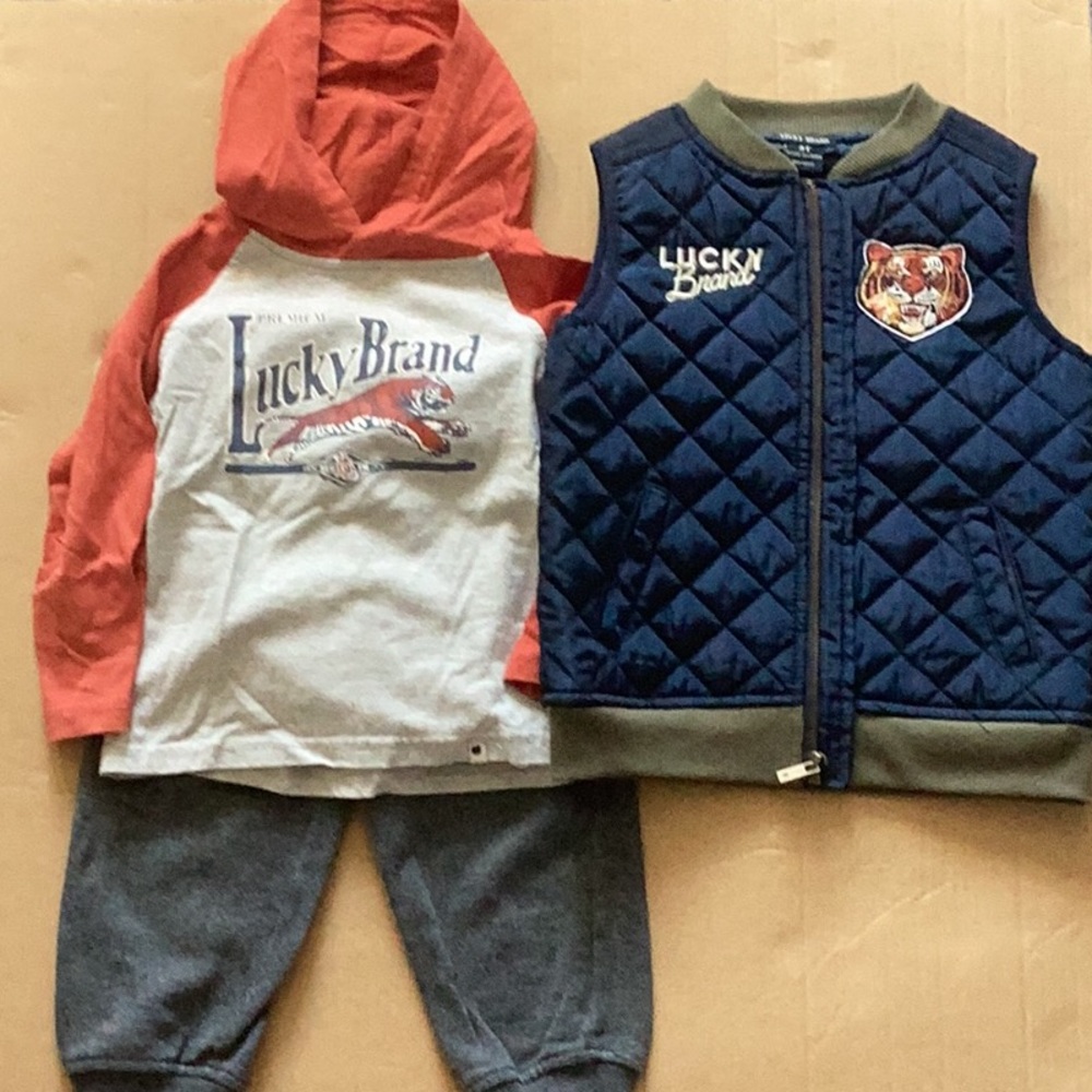 Lucky Brand Kids 3T Outfit with Vest